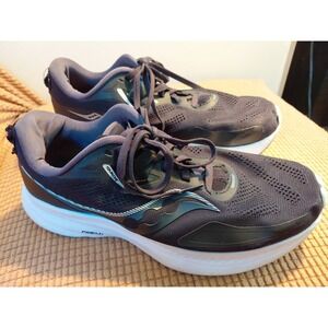 Saucony Womens's Guide 15 Running Shoes, Black/White US‎ 9.5 Wide